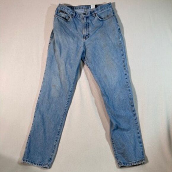Calvin Klein Jeans Sz 14 Double Stone Wash Vintage 90's Y2K Tapered Leg USA Made - Picture 1 of 16